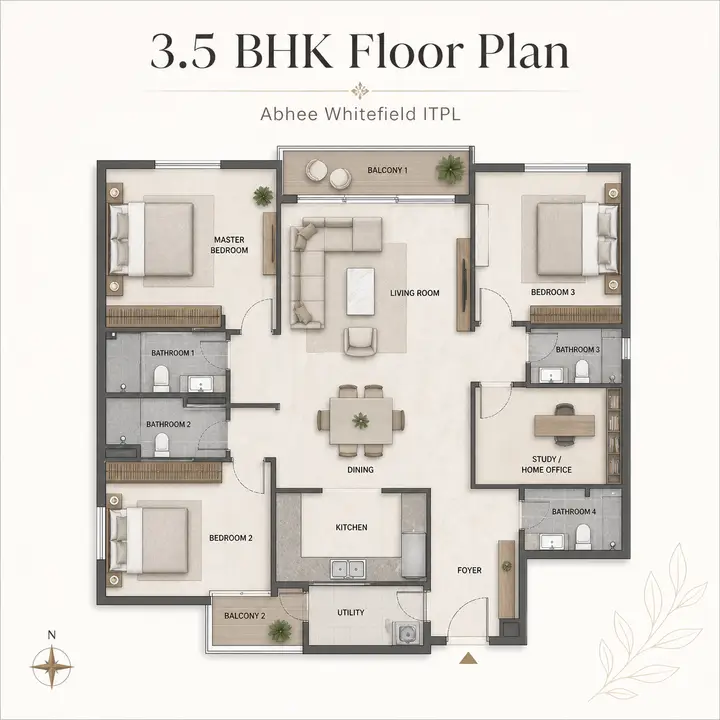 Abhee Whitefield 3p5bhk